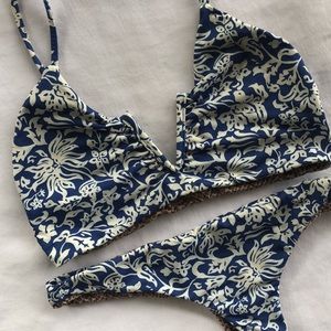 Acacia Swimwear Set in Blue Butik Blossom
